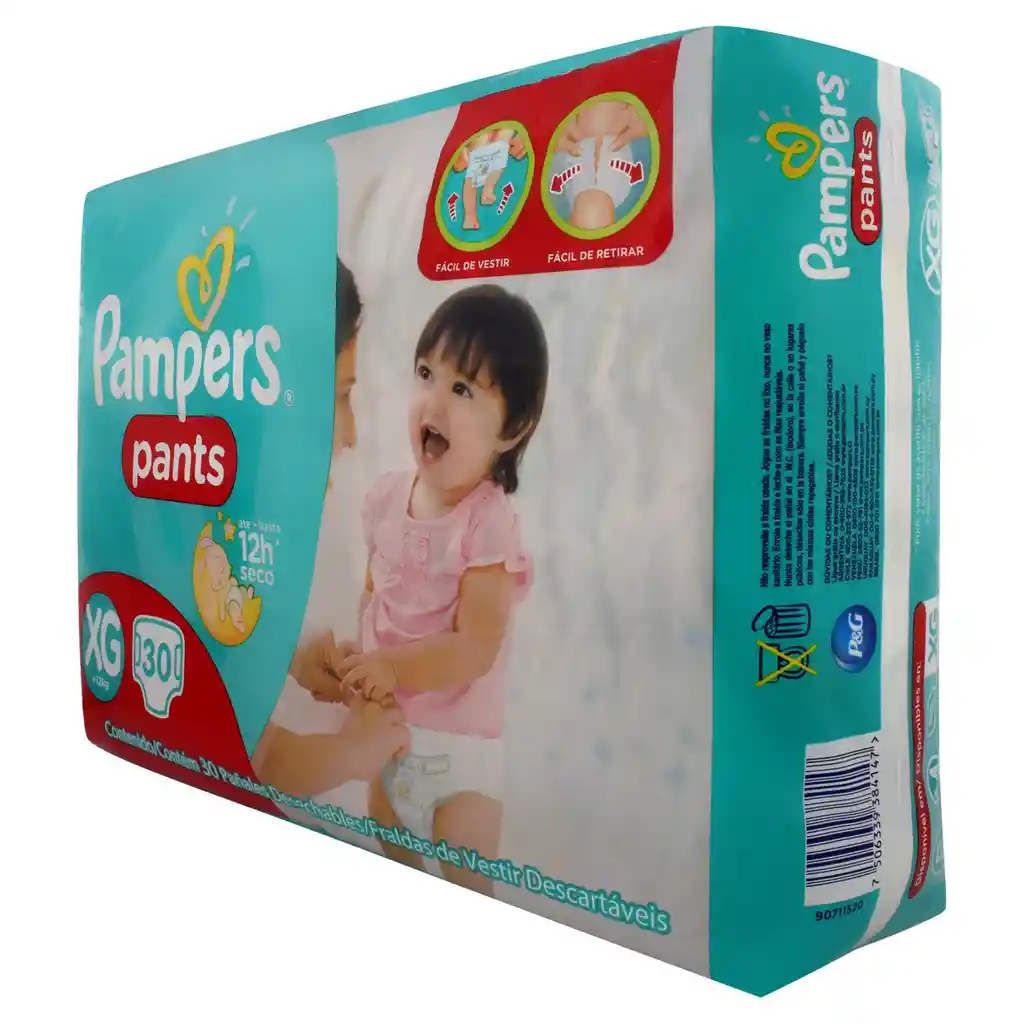 Pampers Pañales Deseclables Pants Talla Xg 