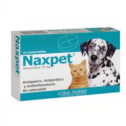 Naxpet (10 mg) Analgésico para Perros y Gatos
