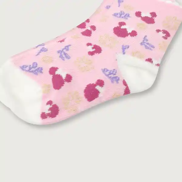 Pack Calcetines Disney de Niña Rosado Talla 5/6 A Opaline