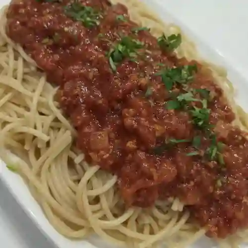 Menú Spaghetti con Salsa Boloñesa