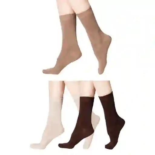 Pack Calcetines Corto Bambú Caramelo Caffarena