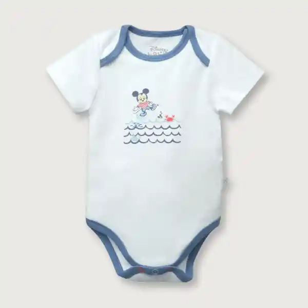 Body de Bebé Corto Disney Niño Blanco Talla 3M Opaline