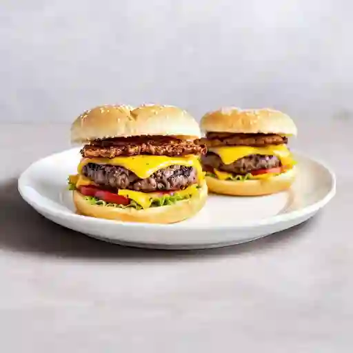 Promo 2 Hamburguesas Misma Carne