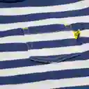 Polera Manga Corta Niño Azul Pillin 4 a