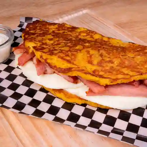 Cachapas Chuleta Ahumada