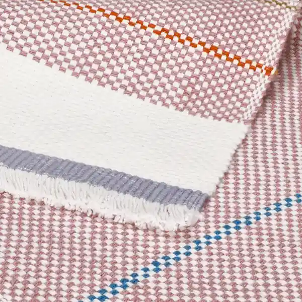 Individual de Algodón Con Línea de Colores 45 x 33 cm