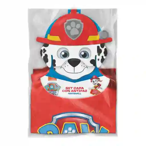 Paw Patrol Set Capa Marshall Con Antifaz