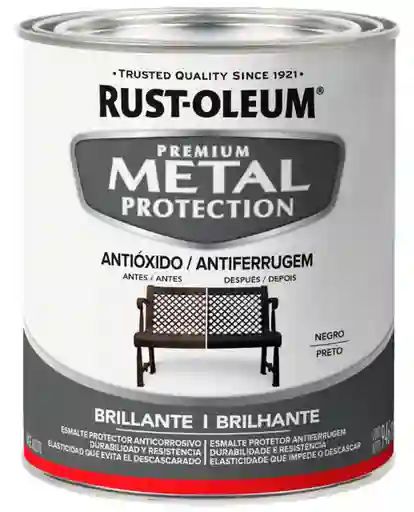 Rust Oleum Esmalte Anticorrosivo Metal Negro Brillante