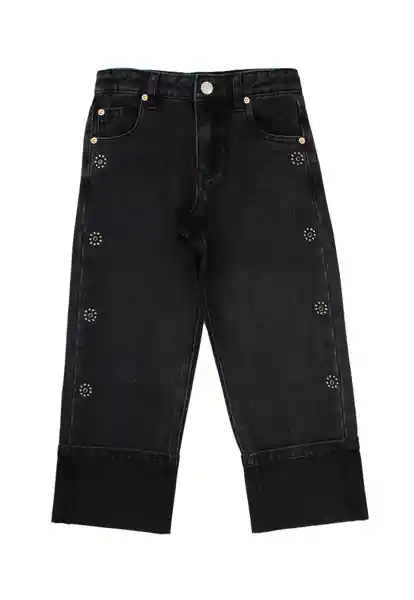 Jean Kids Palazzo Liberty 291 Niña Negro Talla 4 Años Ficcus