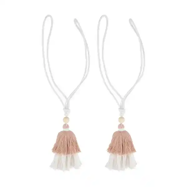Set Amarras Para Cortinas Algodón Borlas Casaideas