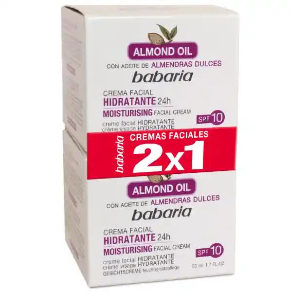 Babaria Crema Facial Hidratante Almendras Dulces