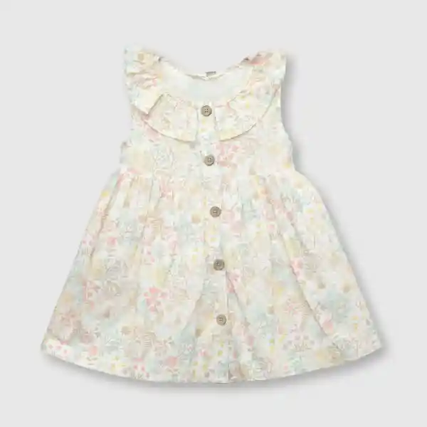 Vestido Flores Sand de Bebé Niña Talla 36M Colloky