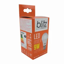 Blitz Foco Ampolleta LED G3 9W Luz Cálida