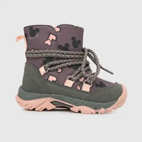 Botas Cierre Minnie Para Niña Gris Talla 25 Colloky