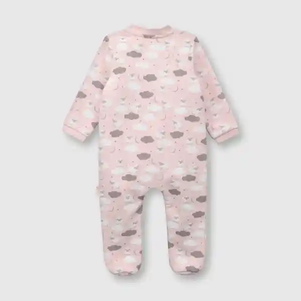 Pijama de Franela de Bebé Color Rosado Talla 12M Colloky