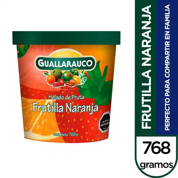 Guallarauco Helado de Fruta Frutilla Naranja