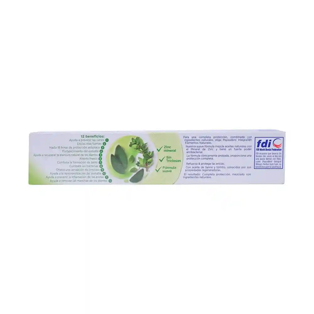Pepsodent Crema Dental Integral Coco White