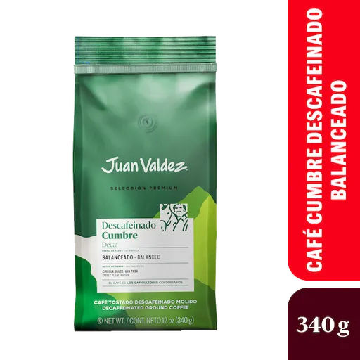 Juan Valdez Cafe Cumbre Descafeinado 
