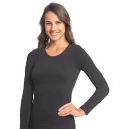 Polera Algodón Negro Talla L/XL Caffarena