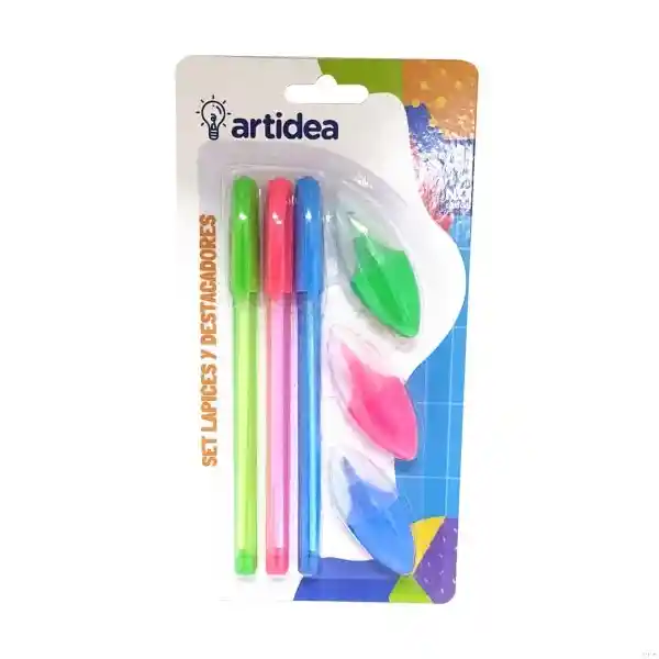 Artidea Set Destacador + Lápiz