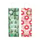 Set Bolsa de Regalo Para Botella Navidad 40 x 14 cm Casaideas