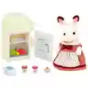 Sylvanian Families Juguete Nevera Teri Conejo Chocolate