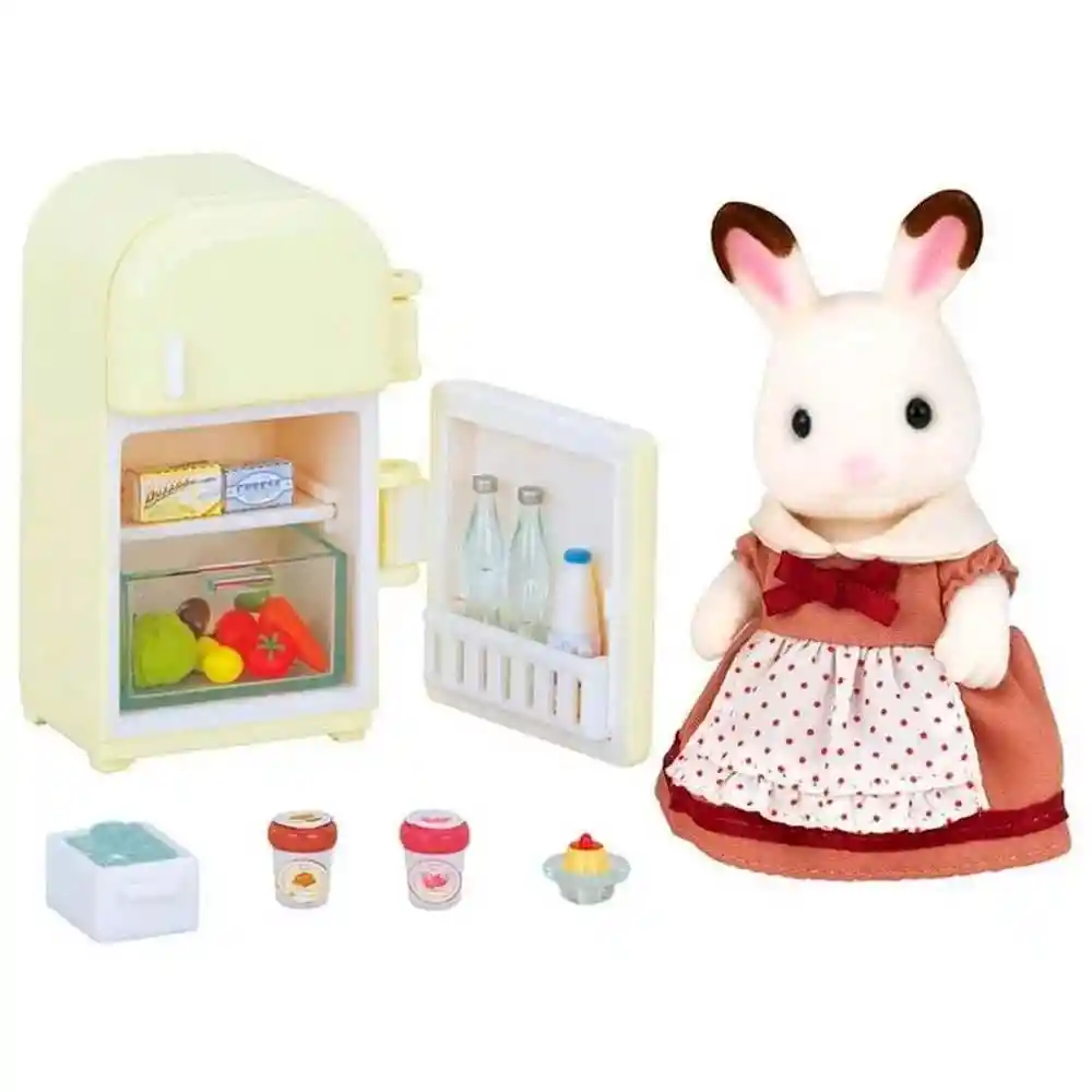 Sylvanian Families Juguete Nevera Teri Conejo Chocolate