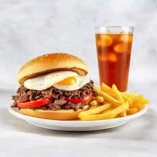 Combo Sándwich Mechada Tomate y Huevo