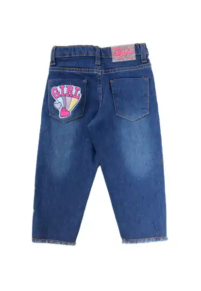 Jean Skinny Cosmic 191 Bebé Niña Azul Talla 12 a 18 Meses Ficcus