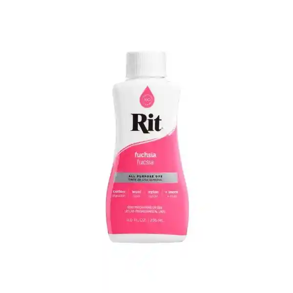 Anilina Líquido 236 Ml - Fucsia Rit Dye 1 Envase