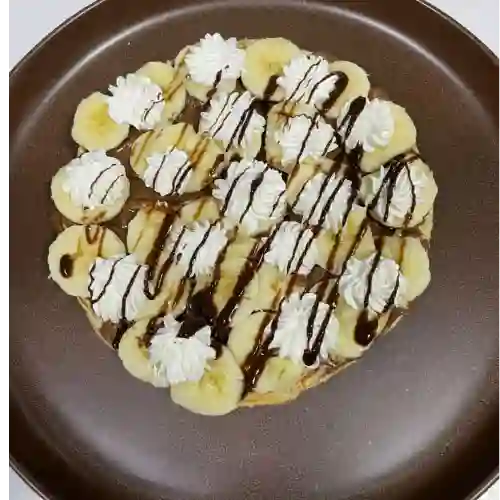 Waffle Plátano Manjar