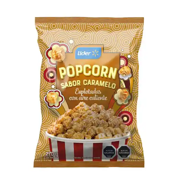 Popcorn Sabor Caramel Líder