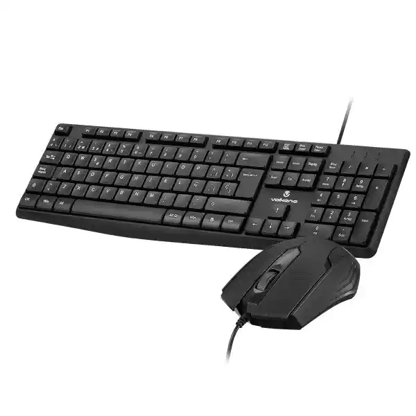 Volkano Set Teclado + Mouse Con Cable