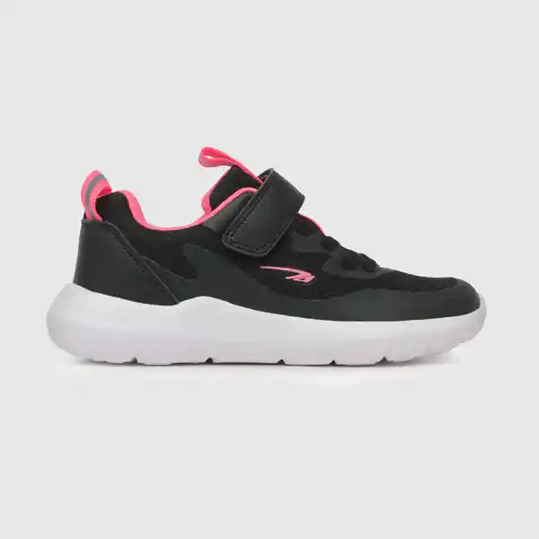 Zapatillas Deportiva de Niña Negro/Fucsia Talla 36 Colloky