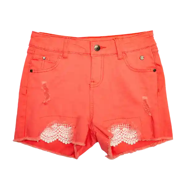 Short De Nña Rojo Pillin 12