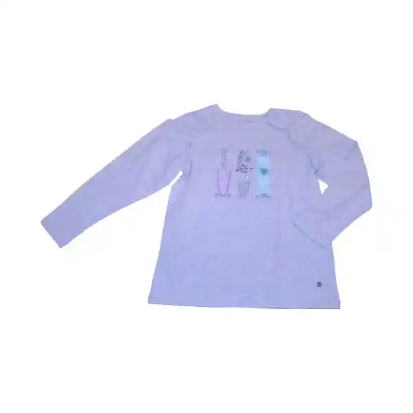 Polera Niña Gris claro Pillin 3 a