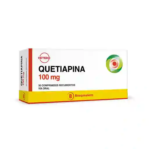 Quetiapina 100mg. 30 Comp.Rec