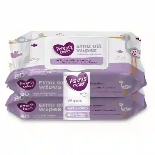  Parents Choice Toalla Humeda Emu Oil Baby Wipes 