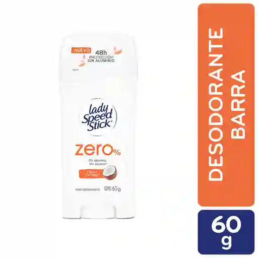Lady Speed Stick Desodorante en Barra Zero% Fresh Coconut 