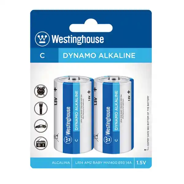 Westinghouse Pila Dinamo Alcalinas C