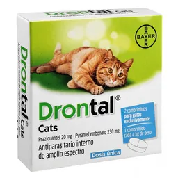 Drontal Antiparasitario Para Gato (20 mg/230 mg)