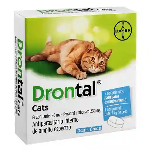 Drontal Antiparasitario Para Gato (20 mg/230 mg)
