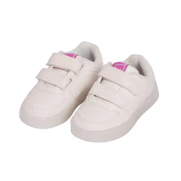 Zapatilla Luces Bebe Niña Blanco Pillin 23