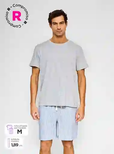 Marquis Short Pijama Línea Grmel Talla M SS24