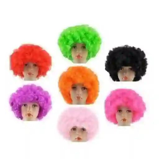 Peluca Afro Colores Surtidos