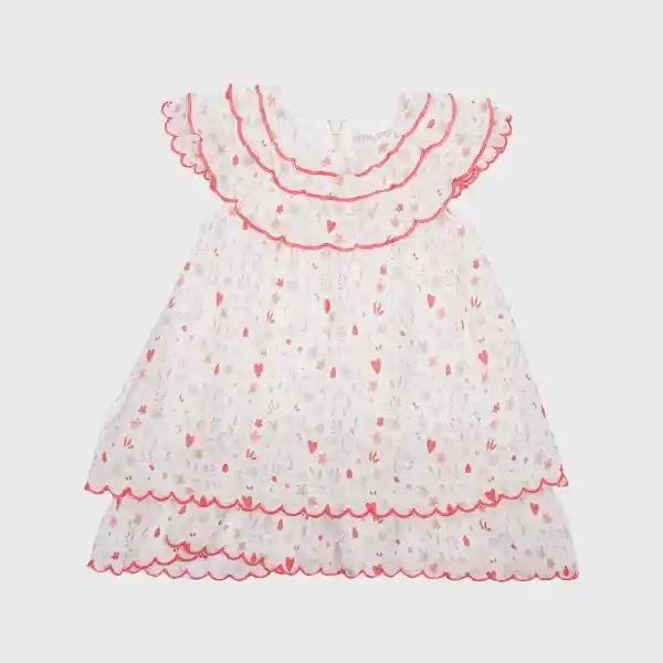 Vestido Verano Bebé Niña Blanco Pillin 6 M