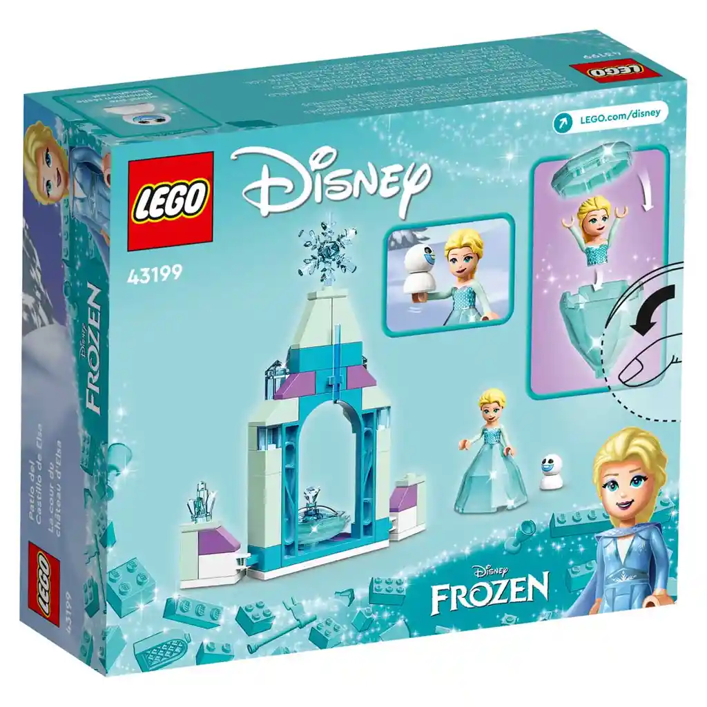 Lego Set de Construcción Patio Del Castillo de Elsa