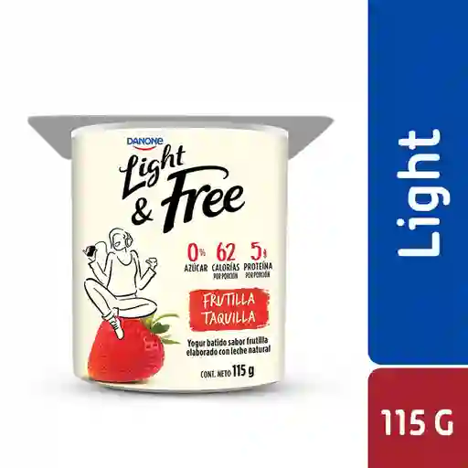 4 x Yogur Light Danone 115 g Frutilla
