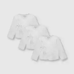 Pack Camiseta Baby de Bebé Unisex Blanco/White Colloky