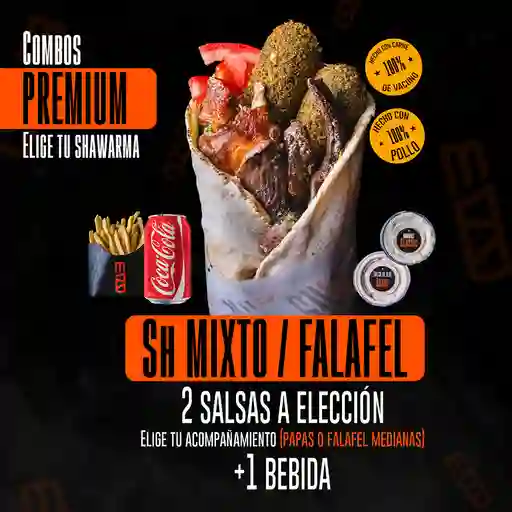 Combo Shawarma Mixto / Falafel